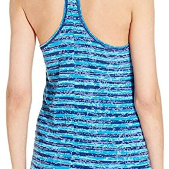 Ideology Striped T-Back Athletic Tank S - Picture 2 of 8